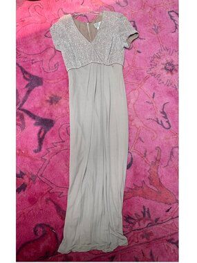 Vintage Bieff Basix Taupe Maxi Dress Size 12